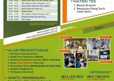 PSB Pondok Pesantren Al-Ashr TA. 2024-2025